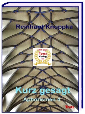 cover image of kurz gesagt--Aphorismen 4